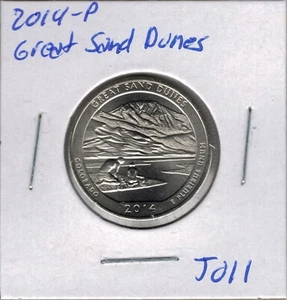 2014 P Great Sand Dunes Washington America the Beautiful Quarter J011 - Picture 1 of 4