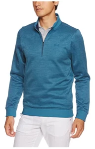 Herren XL Bayou blau Under Armor COLDGEAR Storm Pullover Fleece Fischgrät 1/4 Zip - Bild 1 von 11