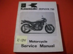 KAWASAKI ZEPHYR 750 FACTORY MOTORCYCLE SERVICE MANUAL #99924-1138-01 1991 - Picture 1 of 4
