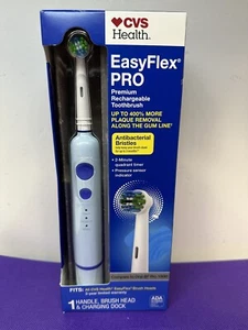CVS Easy Flex Pro Premium Rechargeable Toothbrush Timer Antibacterial - New - Picture 1 of 6