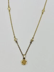 Kendra Scott Nola Halskette mit Anhänger irisierend drusy klein zierlich goldfarben - Bild 1 von 5