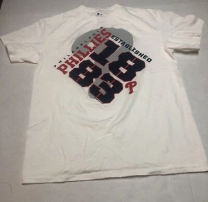 Camiseta para hombre Philadelphia Phillies beige béisbol manga corta talla M cuello redondo - Imagen 1 de 5