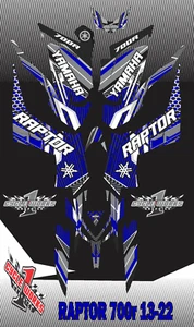Yamaha Raptor 700R 13 and up CUSTOM GRAPHICS KIT SWIRL3 - Bild 1 von 1