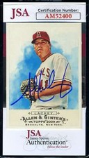 John Lackey JSA Coa Signed 2009 Topps Allen and Ginter Autograph