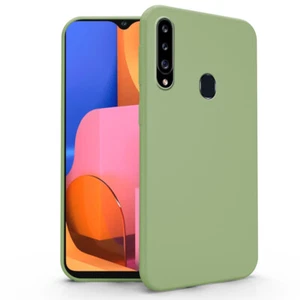 Cover Custodia Tpu Soft SIlicone Morbido per Samsung Galaxy A20s Verde Militare - Foto 1 di 6