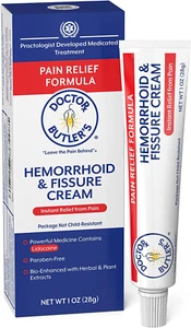 Doctor Butler'S Hemorrhoid & Fissure Cream - Instant Pain Relief Hemorrhoid Trea - Picture 1 of 12