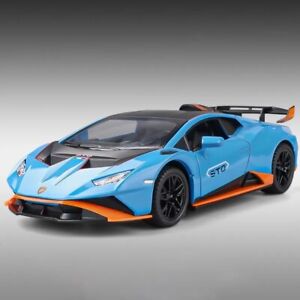 1:24 Lamborghini Huracan STO Alloy Model Cars Light & Sound Toy Gifts For Kids