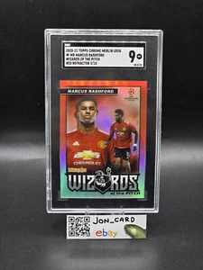 Marcus Rashford Wizards of The Pitch Red /10 - 2020-21 Topps Merlin - SGC 9 - Picture 1 of 2
