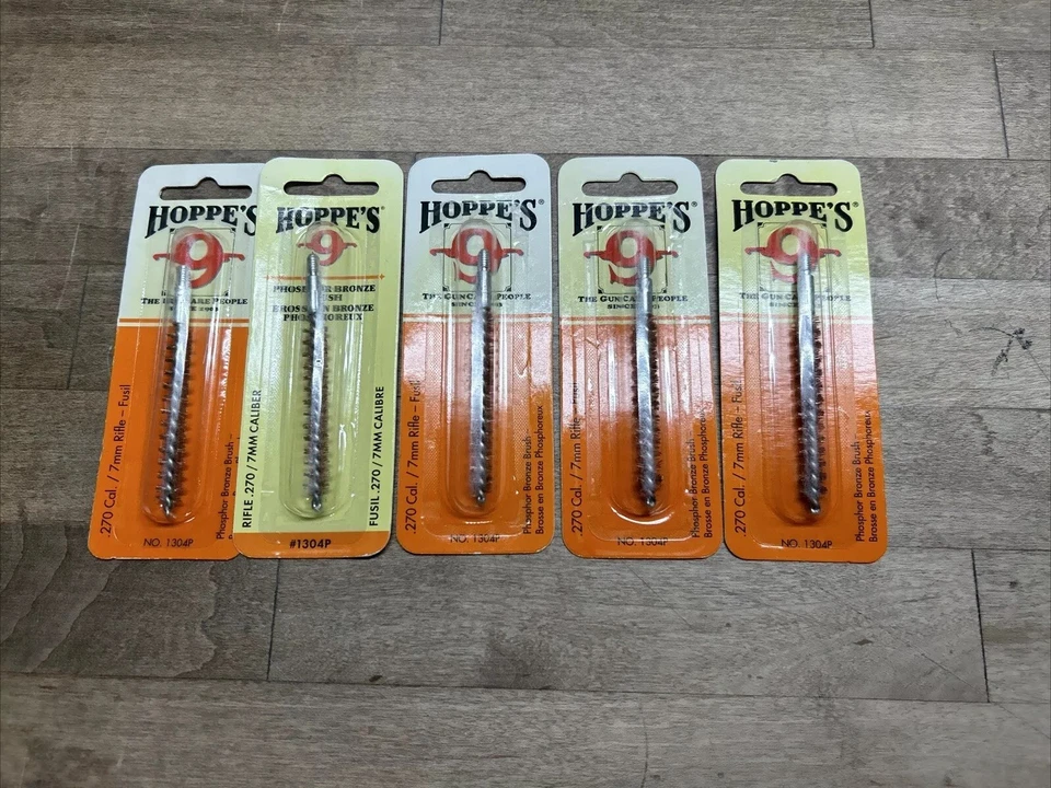 Hoppe's 1304P Phosphor 270 Caliber 7mm Rifle Bronze Brush