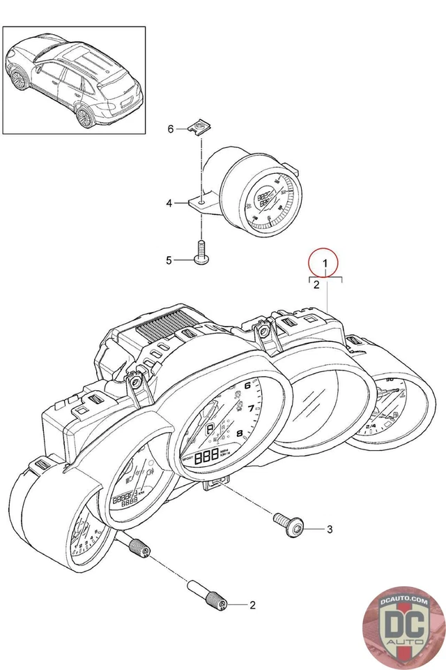 2013 Porsche Cayenne Instrument Cluster 95864114620 - Image 1 of 1
