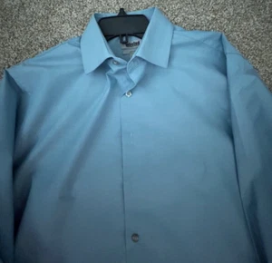 EUC MENS KENNETH COLE UNLISTED BLUE DRESS SHIRT 15-15 1/2X 31/32 - Picture 1 of 3