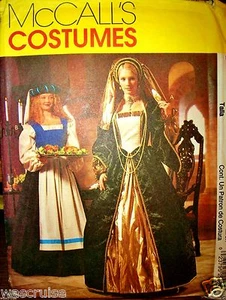 Miss McCall 2242 UC Costume Pattern Medieval French Noble Handmaid Size 14-16-18 - Picture 1 of 2