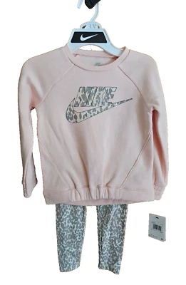 Nike Niñas Swoosh Algodón 2 Piezas Sudadera Legging Camuflaje Estampado Conjunto Rosa Talla 5 Nuevo con Etiquetas Foto 1 de 4