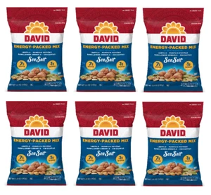 DAVID Seeds Sea Salt Energy-Packed Mix for Snacking, 5 Oz. (Pack Of 6) - Picture 1 of 13
