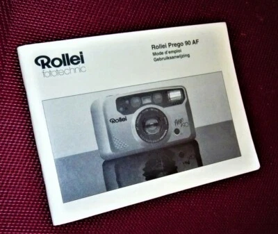 Rollei Prego 90 AF  Instruction Manual  (French/Neder) Genuine printing ! - Image 1 of 2