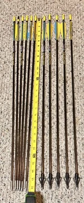 11- Beman Carbon FLASH 50/65 Arrow w/ nocks Need re-Fletched 5-WASP BH 100Gr CCL - Image 1 of 4