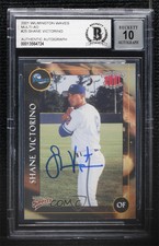 2001 Multi-Ad Sports Wilmington Waves Shane Victorino BAS Certified BGS Encased