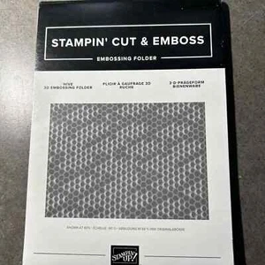 Carpeta de estampado 3D Stampin Up HIVE retirada NUEVA - Imagen 1 de 1