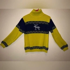 Vintage Marshall field and company turtle neck holiday sweater - Picture 1 of 12