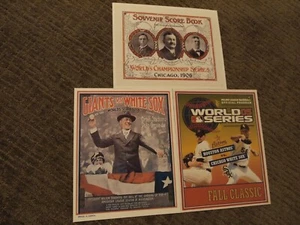 Chicago White Sox Program Cover 8x10 Photos for 3 World Series Wins: 1906-2005 - Picture 1 of 4