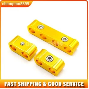 Gold Color Set of Spark Plug Wires Separator Divider Clamp Kit for 8mm 9mm 10mm - Picture 1 of 4
