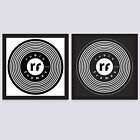Record Frame 7" 10" 12"' Cover Or Vinyl Disc' Wood Frame: Black, White & Colours