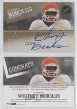 2012 Press Pass Signings Gold /199 Whitney Mercilus #PPS-WM Rookie Auto RC
