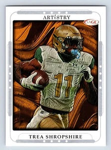 Trea Shropshire 2023 SAGE Artistry SILVER #121 UAB Blazers Rookie RC - Picture 1 of 2