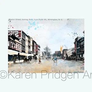 ACEO ATC Limited Edition Art Print /15 Mixed Media Hand Tinted Vintage Photo  - Picture 1 of 2