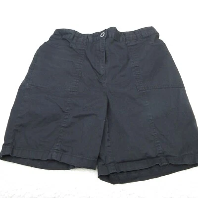 Karen Scott Shorts Women's 6P (28x6) Black Khaki W/Pockets Cotton Blend Stretch - Image 1 of 4