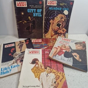 Larry Kent x6 Bundle Lot “I Hate Crime!” Cleveland, Detective Adventure Novels - Bild 1 von 23