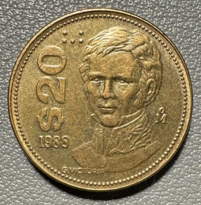 1988 Mexico 20 Pesos coin - Excellent Condition - Image 1 of 2