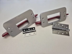 HINGE MASTER  Door & Frame hinge router jig (102x76) & (76x52) Anodised - Picture 1 of 12