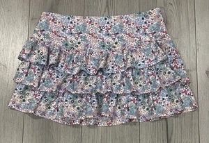 Tiered Floral Mini Skirt - Papaya, Matalan - Size 14 - Picture 1 of 4