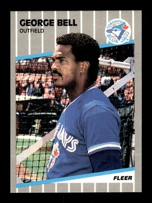 1989 Fleer #226 George Bell Toronto Blue Jays - Image 1 of 2