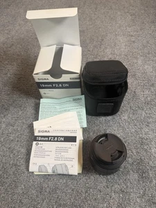 Sigma 19mm F2.8 DN Art Objektiv für Sony E 46mm schwarz A013 Japan Case Caps & Box - Bild 1 von 14