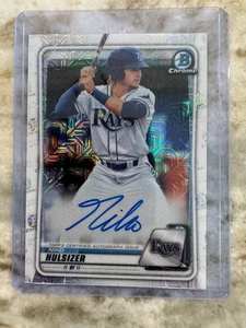 Nico Hulsizer 2020 Bowman Chrome Mega Box Auto Autograph RC Tampa Bay Rays - Picture 1 of 2