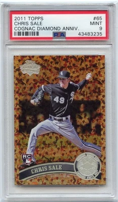COGNAC PSA 9 Mint 2011 Topps Cognac Diamond Anniversary💎 Chris Sale #65 Rookie! - Image 1 of 4