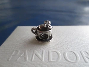 GENUINE PANDORA STERLING SILVER CHARM -BE MINE MOUSE IN TEACUP - 791107 -RETIRED - Picture 1 of 9