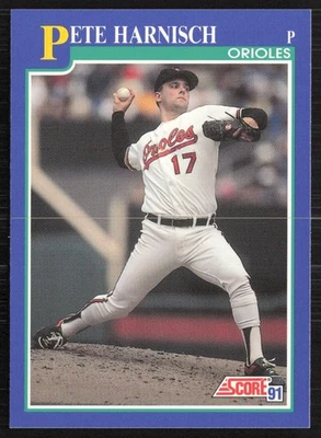 1991 Score Pete Harnisch Baltimore Orioles #492 - Image 1 of 2
