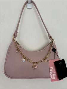 LD Women's Faux Leather Small Shoulder Bag Color Light Pink NWT - Picture 1 of 10