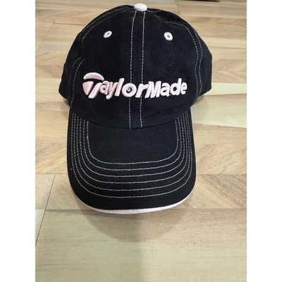 Gorra de golf TaylorMade para mujer negra rosa correa ajustable Foto 1 de 4