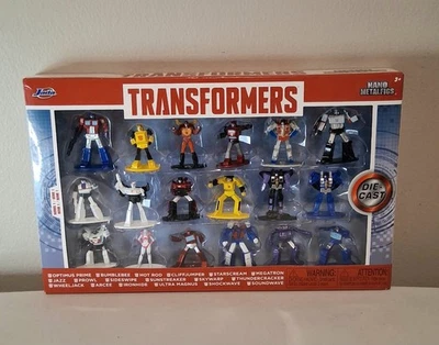 Nano Metalfigs Jada Toys Transformers Die-Cast Figures 18 Piece - Image 1 of 4