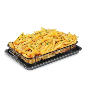 Bakken Swiss Air Fryer Tray, 2 in 1 Nonstick Crisper Air Fry Basket w/Elevate... - Picture 1 of 8