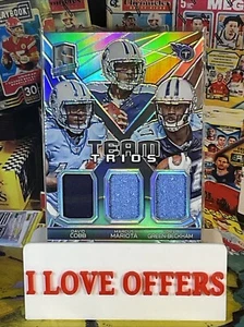 121/199 2015 PANINI SPECTRA TEAM TRIO DAVID COBB BECKHAM MARCUS MARIOTA JERSEY - Picture 1 of 4