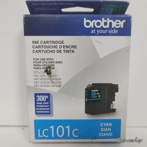 *Imperfect Box* Brother LC101C Cyan Ink Cartridge Exp. 07/22 - Picture 1 of 7