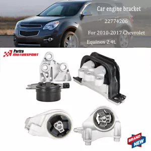 4PCS For Chevrolet Equinox 2010-2017 2.4L Engine Motor &Trans Mount Set 20839834 - Foto 1 di 9