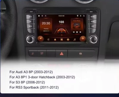 STEREO AUTORADIO ANDROID AUDI A3 ( ANDROID AUTO/ CARPLAY WIFI)2003-2012  - Immagine 1 di 4