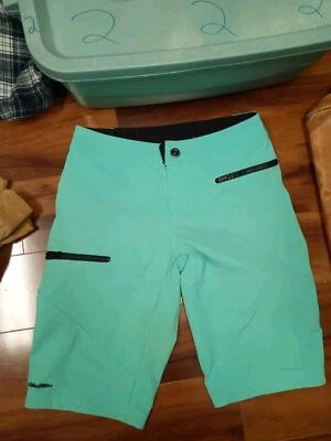 Troy Lee Designs Womens MTB Downhill Ruckus Shell Shorts Turquoise Medium 5/6 - Image 1 of 4