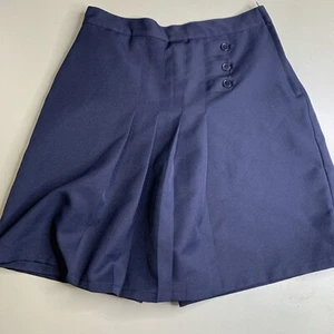 French Toast Skorts Scooter Girl Uniform Navy Blue Pleated Sz 20 School Skirt - Picture 1 of 7